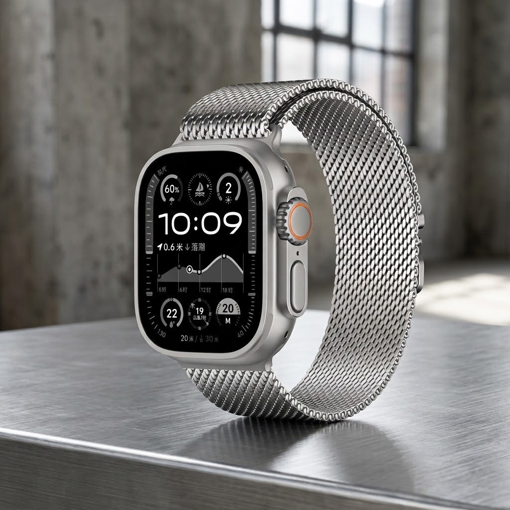 Milanese Stainless Steel for Apple Watch by Strapium, view 12