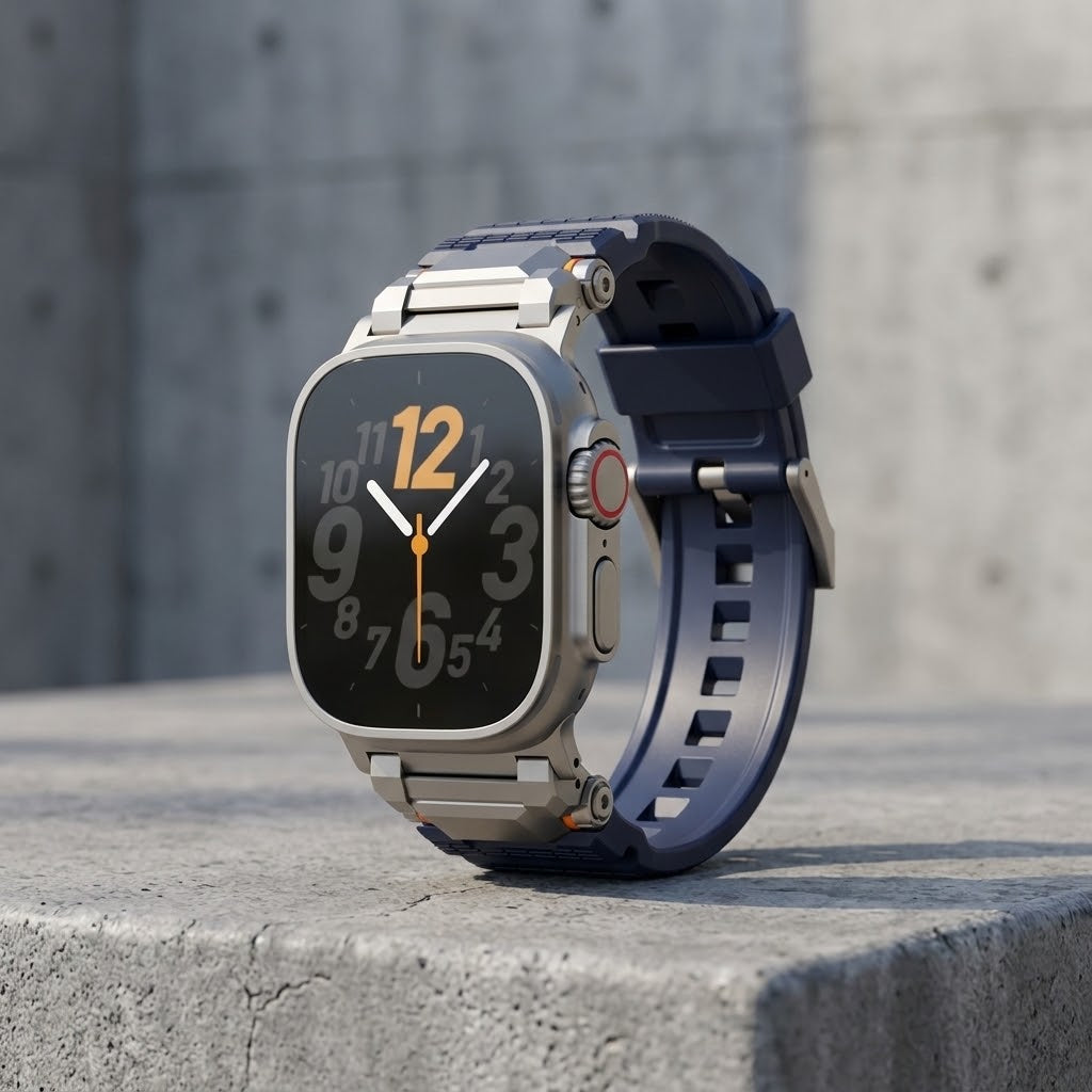 Adventure Silicone Strap for Apple Watch by Strapium, view 11