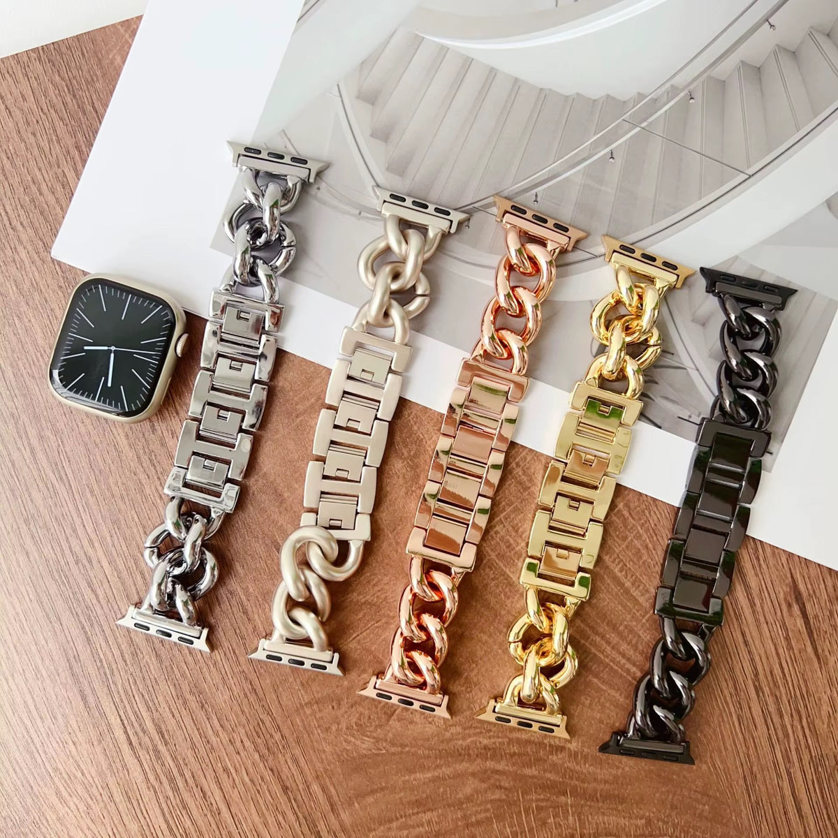 Chucky Stainless for Apple Watch by Strapium, view 3