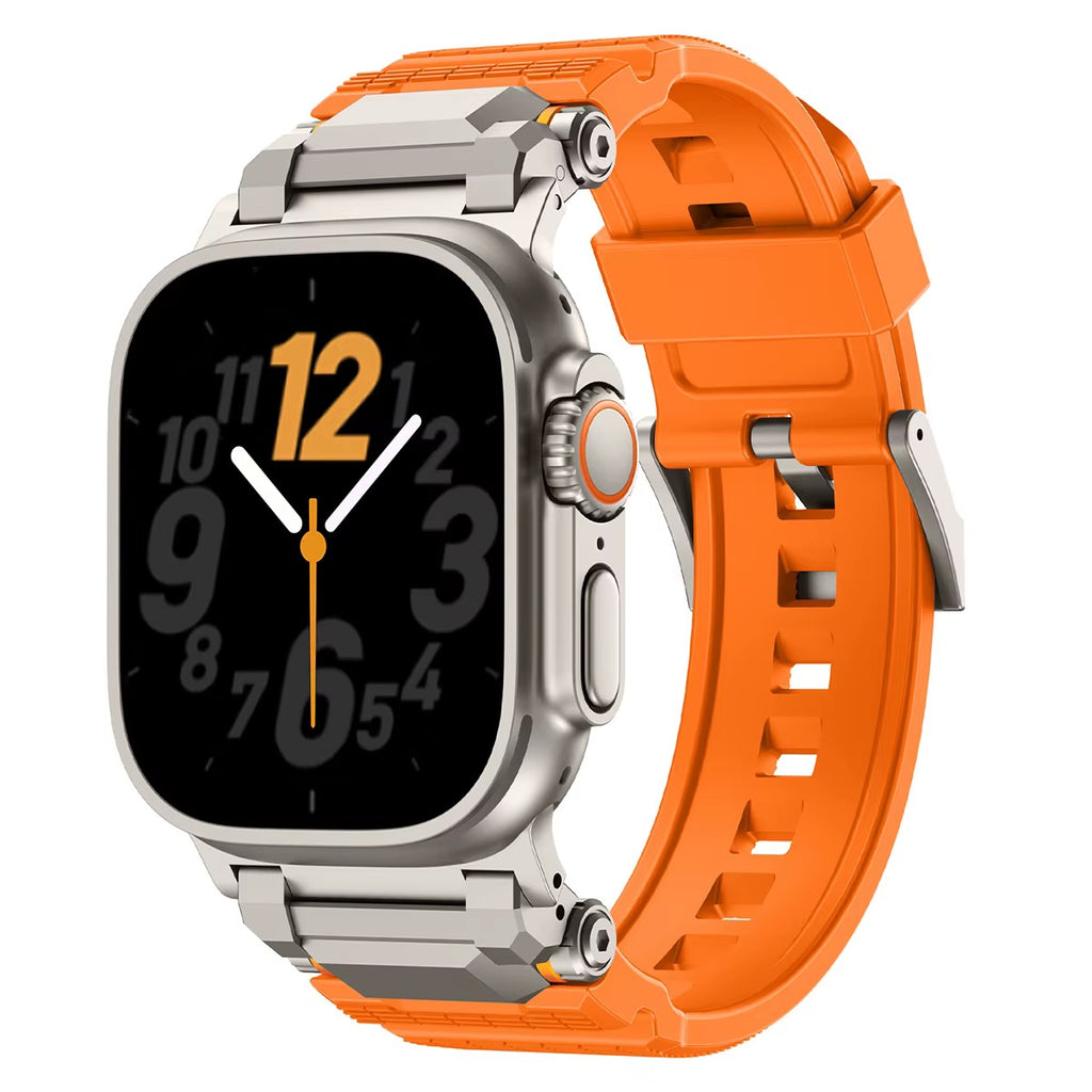 Adventure Silicone Strap for Apple Watch by Strapium, view 2