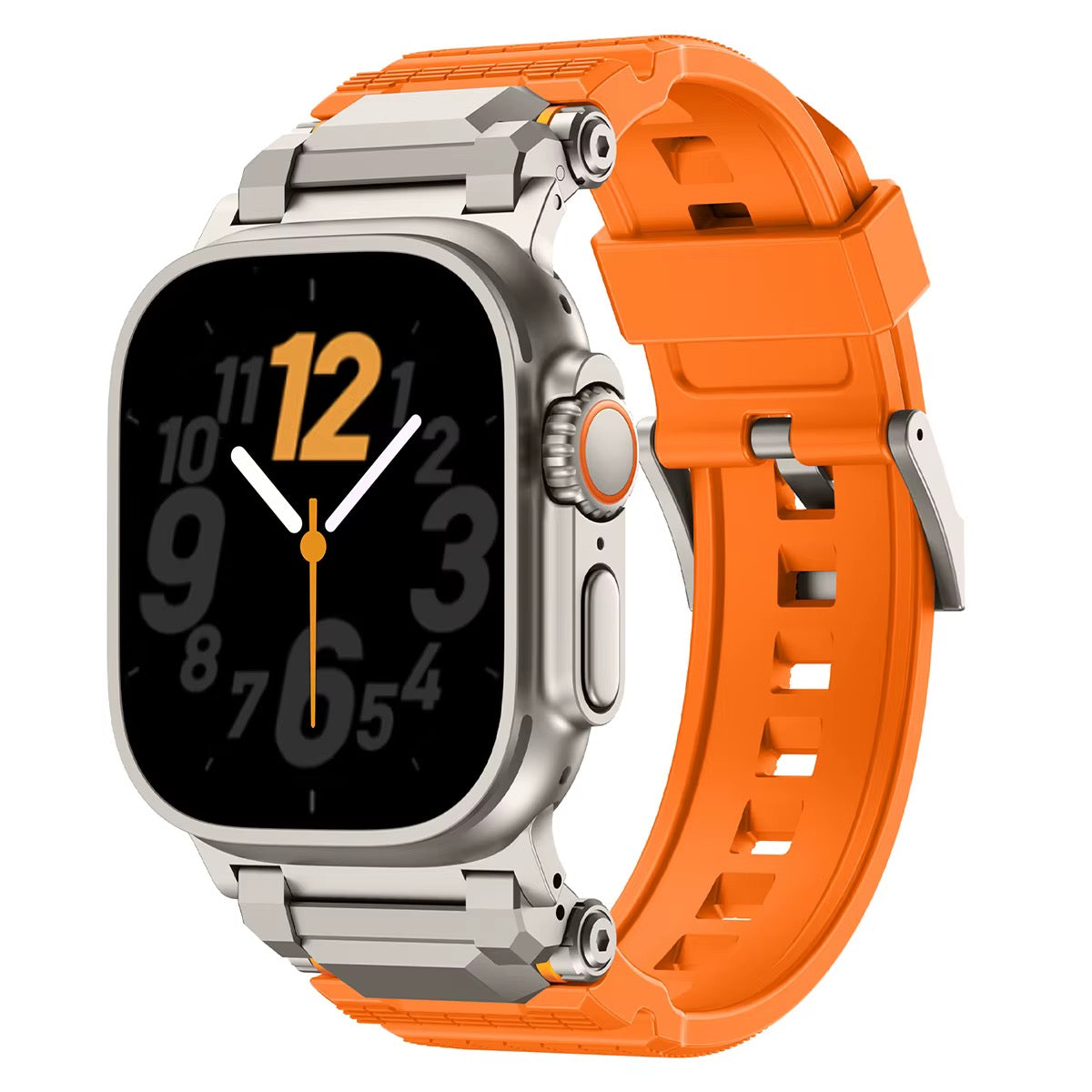 Adventure Silicone Strap for Apple Watch by Strapium, view 2
