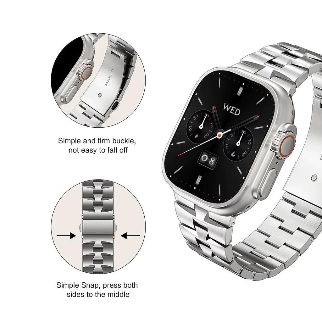 Stainless Steel Strap for Apple Watch by Strapium, view 6